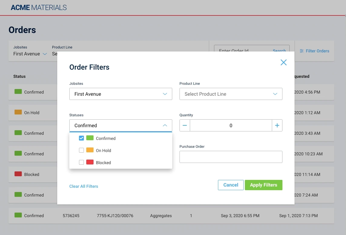 Interaction patterns and systems - Data Manipulation - Prototype for testing, modal approach